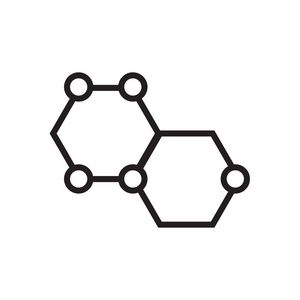 化学图标矢量在白色背景下分离, 化学符号