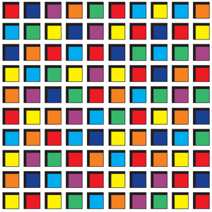 无缝模式与彩色方块