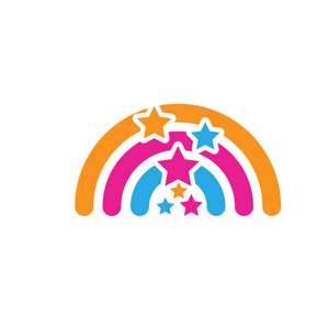 彩虹和星星照片