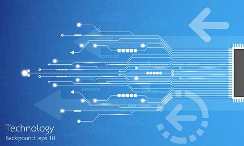 矢量抽象背景显示技术和技术概念的创新。可应用于您的企业