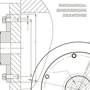 工程学科的背景。技术说明。机械工程。技术设计。仪器制造。封面, 横幅, 传单, 背景。企业形象
