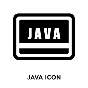 java 图标矢量隔离在白色背景上, 徽标概念的 java 符号在透明背景下
