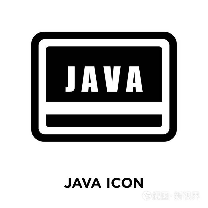 java 图标矢量隔离在白色背景上, 徽标概念的 java 符号在透明背景下, 填充黑色符号插画-正版商用图片0smqui-摄图新视界