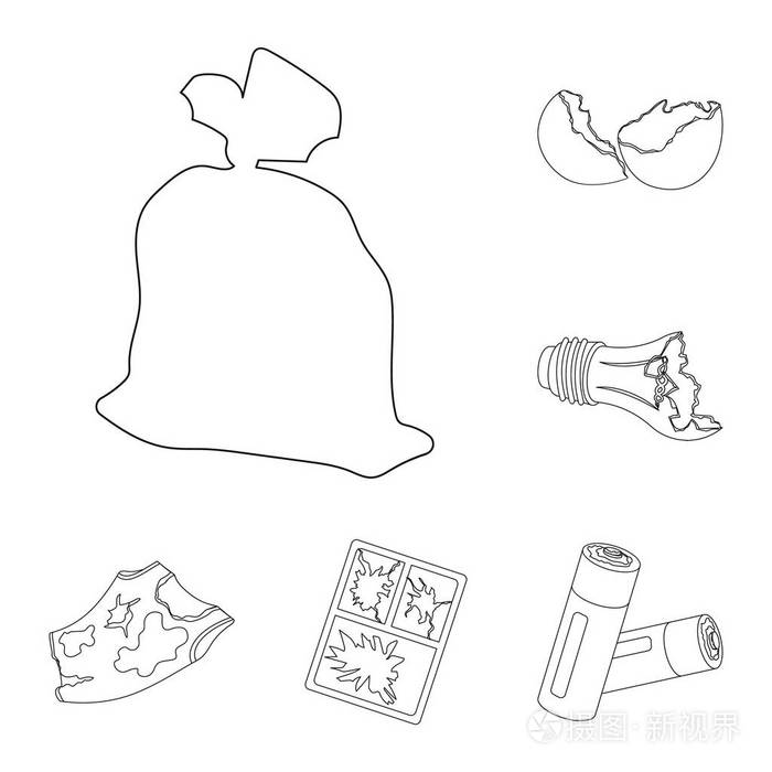 清理垃圾矢量符号库存 web 插图插画-正版商用图片0sms89-摄图新视界