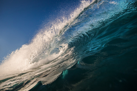 波涛汹涌的大海照片