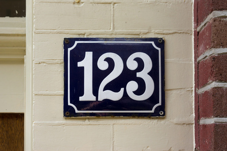 门牌号码 123照片