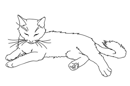 简单小猫简笔画图片