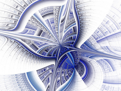 科技艺术线条组成的人体图片