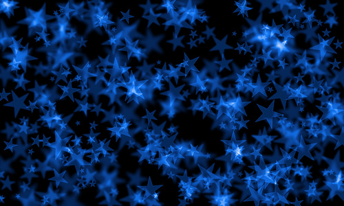 星散景渐变抽象蓝色和黑色背景