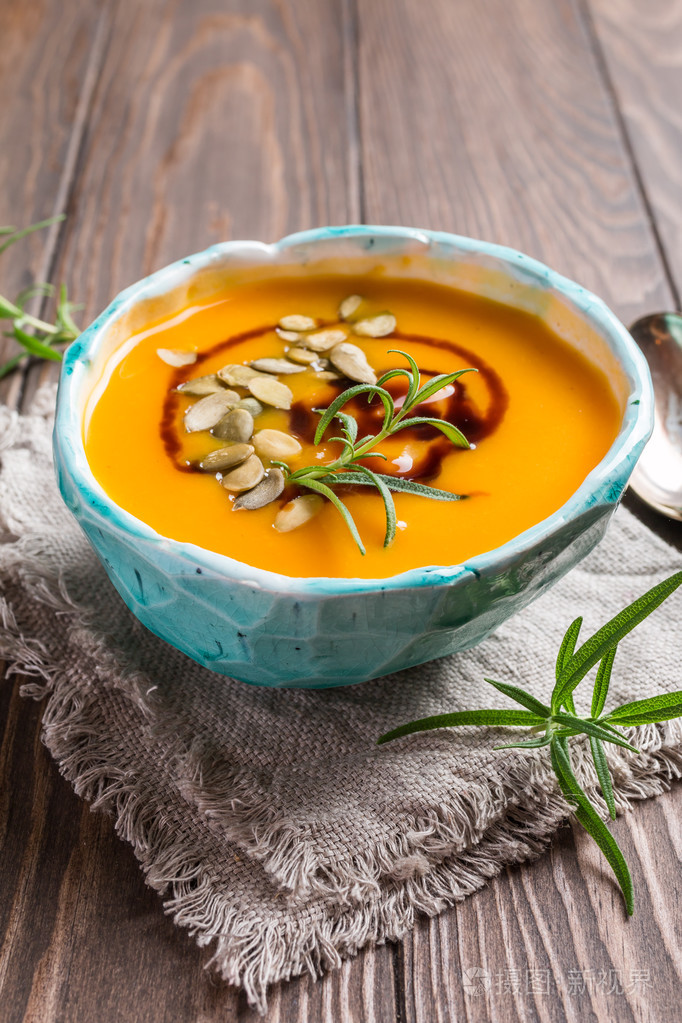 烤南瓜汤