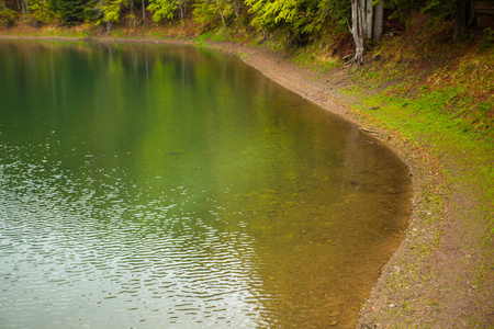 夏季自然水边与湖