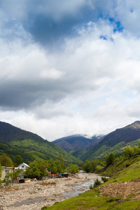 美丽的风景，与蔚蓝的天空