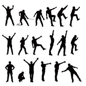 成就攀爬攀爬的男性剪影照片