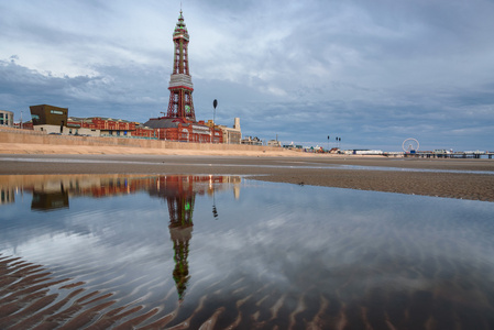 布莱克普尔塔灯英国兰开夏郡黑泽塔照片