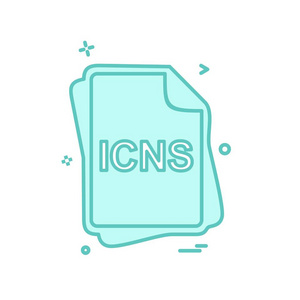 Icns 文件类型图标设计向量