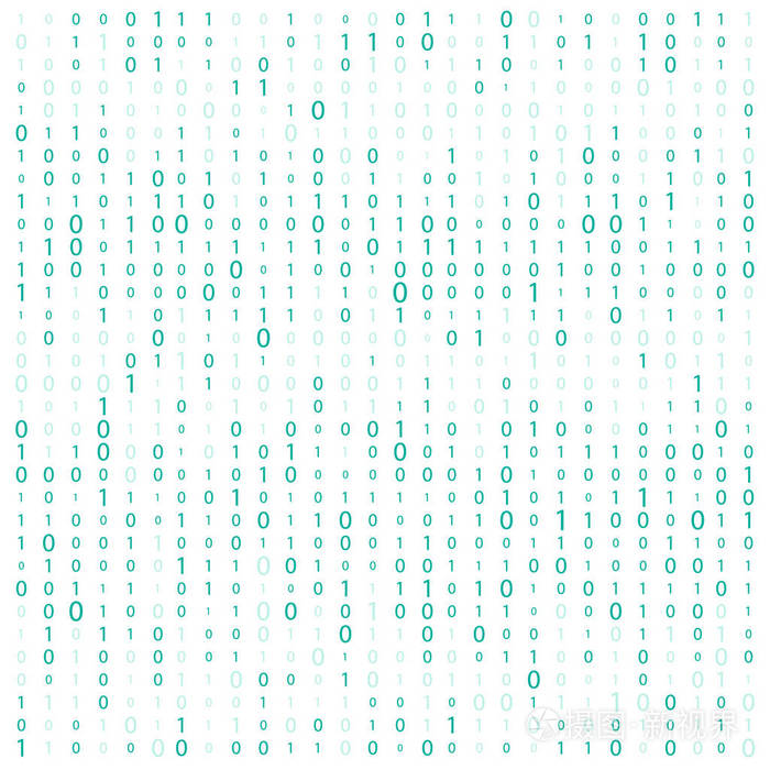 抽象矩阵背景.二进制计算机代码.编码.黑客概念.矢量背景