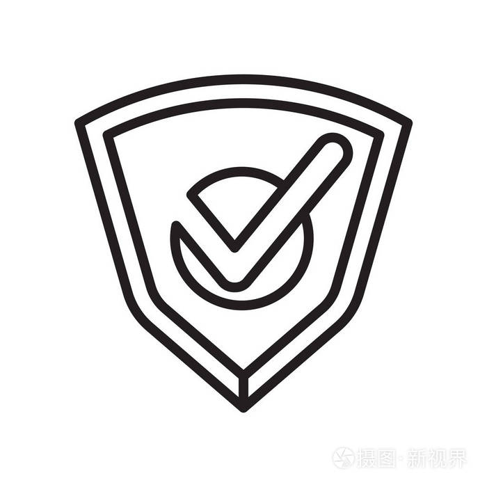 白色背景上的徽章图标矢量符号和符号隔离
