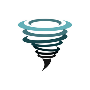 样式旋风平面样式飓风图标照片