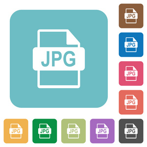 平的 Jpg 文件格式图标