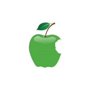 苹果果元设计模板向量的图解