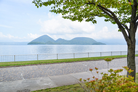 洞爷湖或日本北海道洞爷湖图片