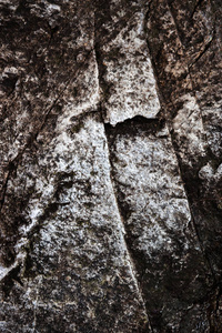 背景或质地一个带有裂缝的褐色花岗岩块