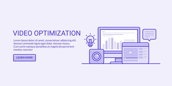 视频 otpimization 彩色横幅