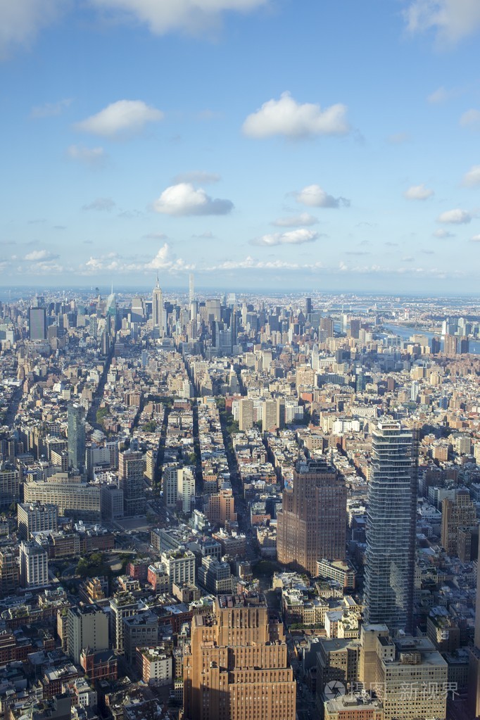 曼哈顿的天际线,纽约城