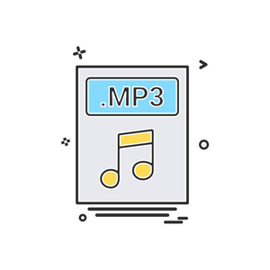 文件文件 mp3 图标矢量设计