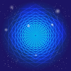 在宇宙中的蓝色星球图片