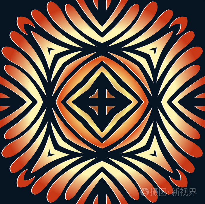 抽象幻象纹理线的形式,凸对称性