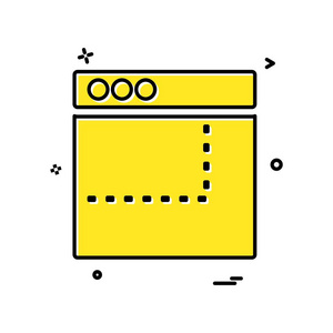 网页布局图标设计向量