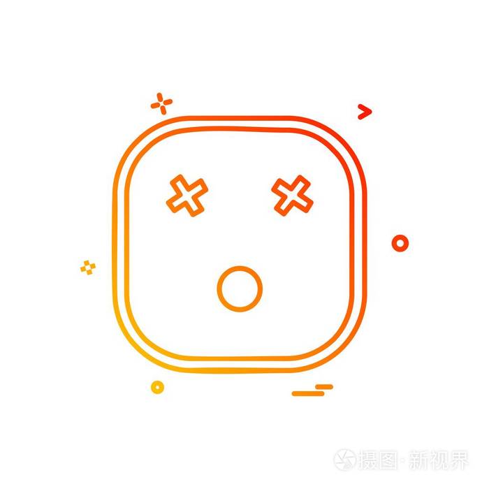 悲伤的 emoji 表情图标设计矢量