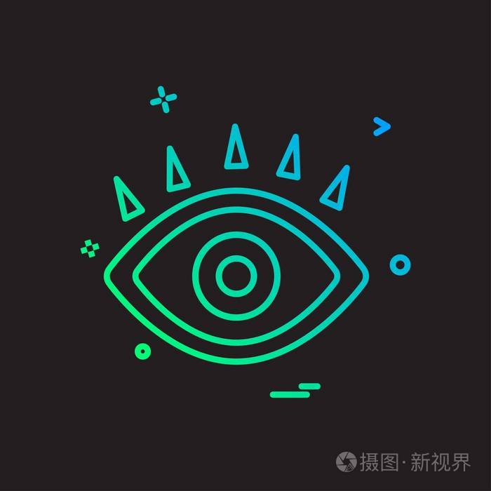 眼睛图标设计向量