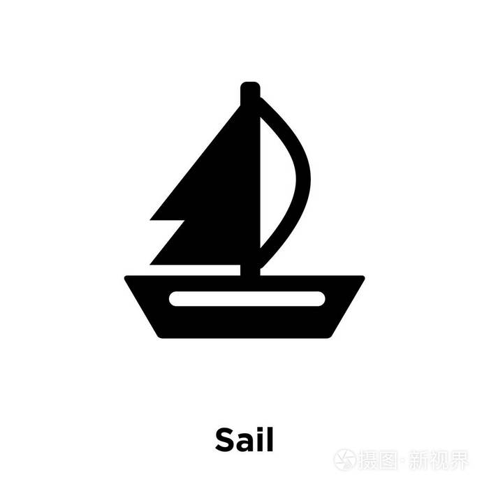 帆图标矢量隔离在白色背景上, 标志概念的风帆标志在透明背景, 充满