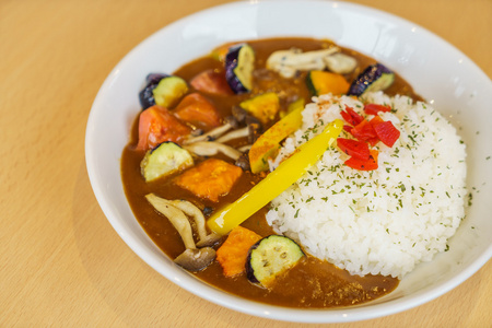 日本的食物风格咖喱饭