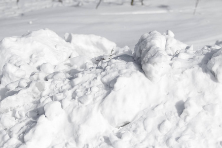 白雪桩块