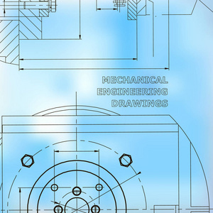 力学。技术设计。工程风格。机械。企业形象。蓝色