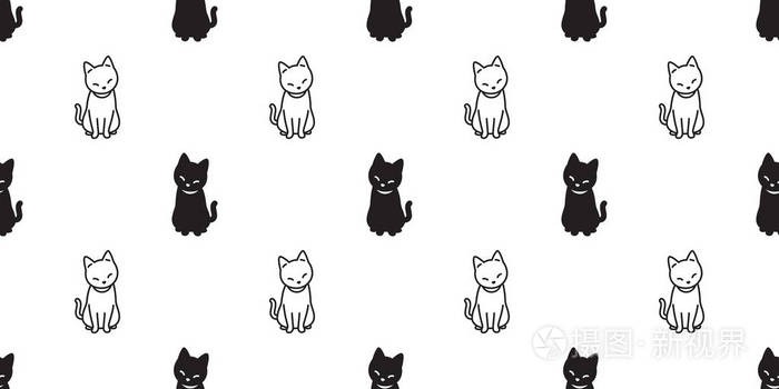 猫无缝模式矢量小猫卡通万圣节隔离背景重复壁纸插画 正版商用图片0sqngu 摄图新视界 猫无缝模式矢量小猫卡通万圣节隔离背景重复壁纸插画 正版商用图片0sqngu 摄图新视界