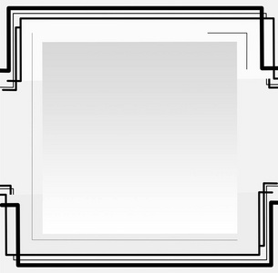 黑线抽象线或抽象线条图形背景图片