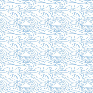 海波浪图案