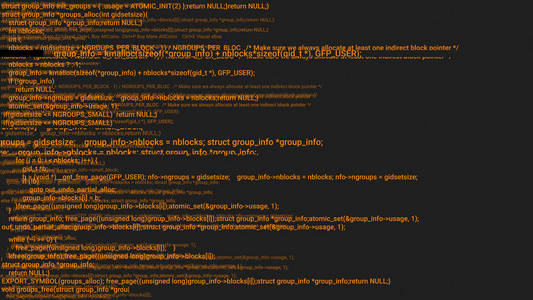 橙色屏幕编码黑客概念动画与故障.编程代码键入错误.