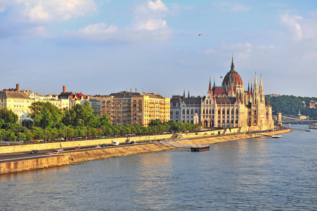匈牙利布达佩斯市全景图