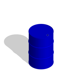 3d barrel.3d 等距的风格。矢量图