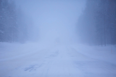 冬日的雪与雾, 冬日寂寞的风景