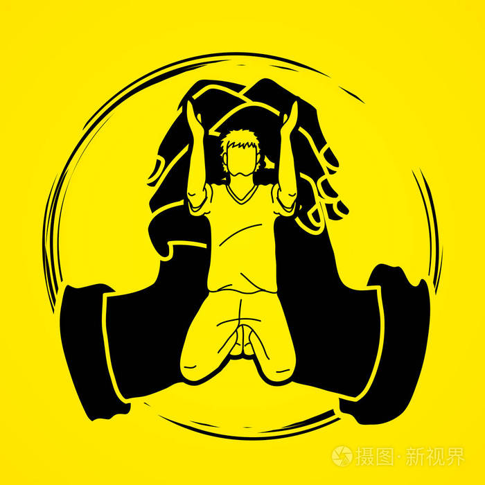 祈祷, 基督徒祈祷, 赞美上帝, 崇拜卡通图形矢量