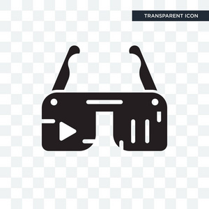 ar眼镜ar 眼镜矢量图标在透明背景下被隔离, ar gl照片