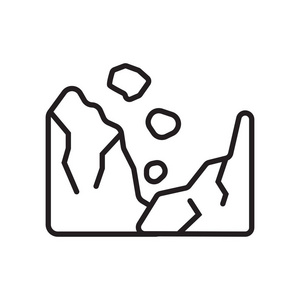 滑坡图标图片-滑坡图标素材-滑坡图标插画-摄图新视界