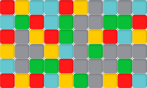 小正方形矢量抽象背景与白色格子和五颜六色的小正方形.