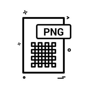 png 文件格式图标矢量设计